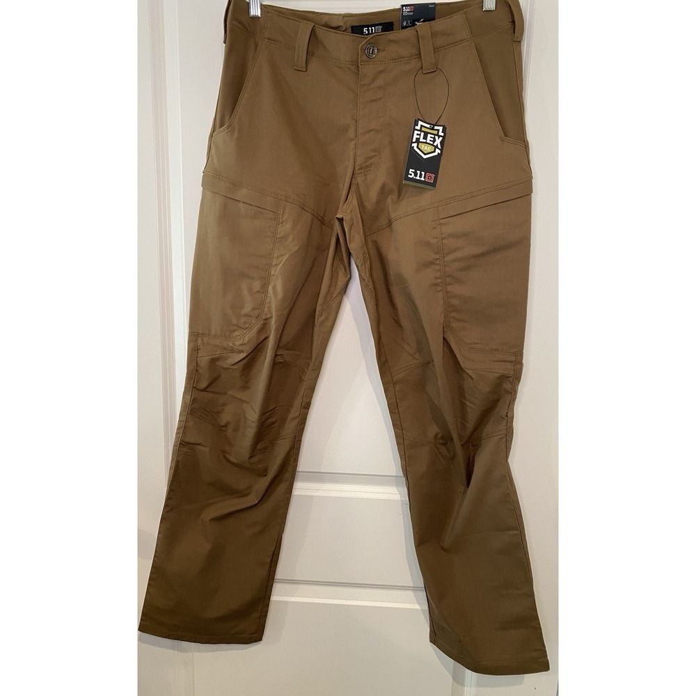 5.11 Tactical Men's Apex Flex Tac Brown Cargo Pants 36x32 *NWT*